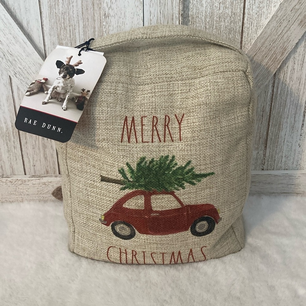 Rae Dunn Merry Christmas Weighed Door Stop